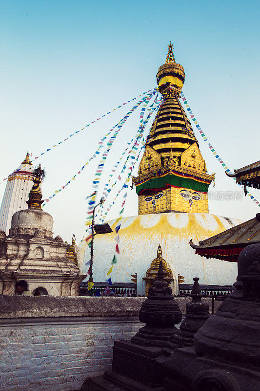 尼泊尔加德满都Bodhnath stupa